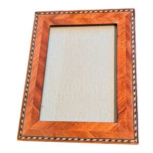 Argento SC Wood Inlay Felt/Velvet Back Stand Up Preppy Old Money Frame